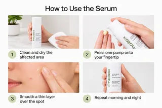 How to use the serum — four steps thumbnail