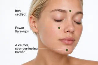 Itch settled, fewer flare-ups, a calmer stronger-feeling barrier thumbnail
